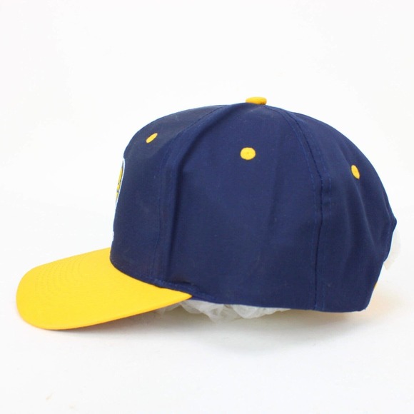 Vintage Indiana Pacers Snapback Hat Logo Athletic Basketball Blue Yellow NWOT - Picture 4 of 9
